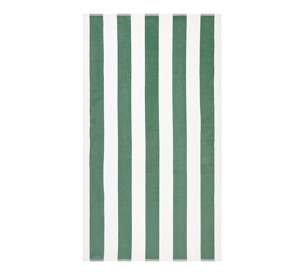 Classic Awning Striped Towel - Iceberg Green