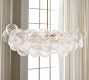 Cooper Glass Bubbled Oval Chandelier (40")