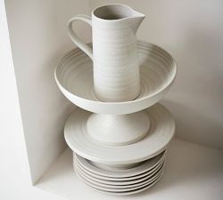 Farmstead Stoneware Footed Serving Bowl