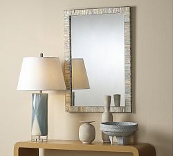 Isla Mother Of Pearl Rectangular Wall Mirror