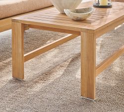 Malibu Teak Rectangular Outdoor Coffee Table (45")