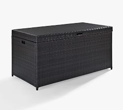 Benson Outdoor Wicker Pool Storage Bin 