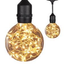 Warm White LED Globe Fairy String Lights - 30'