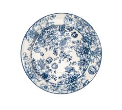 Antique Porcelain Floral Dinner Set, Set of 12