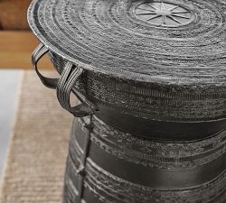 Frog Drum Metal Outdoor Side Tables (12&quot;-25&quot;)