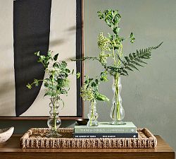 Recycled Bubble Glass Vases - Set of 3