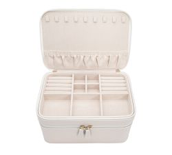 Tearny Vegan Leather Jewelry &amp; Cosmetic Case