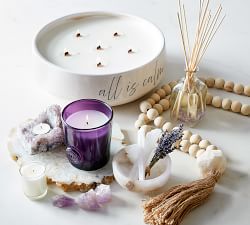 Handcrafted Alabaster Potpourri Bowl