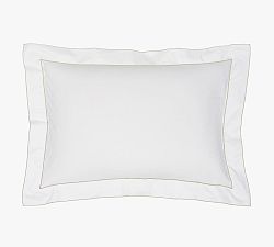 Open Box: Sirena Sham, King, Set of 2 - White/Champagne