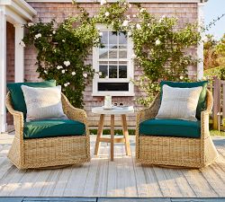 Westport Wicker Swivel Outdoor Lounge Chair