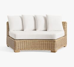 Build Your Own - Huntington Wicker Rounded Outdoor Sectional Components