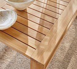 Malibu Teak Rectangular Outdoor Coffee Table (45")