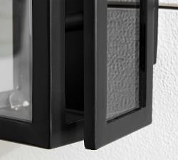 Manor Outdoor Glass &amp; Iron Sconce (18'')