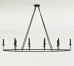 Open Box: Remington Iron Oval Chandelier