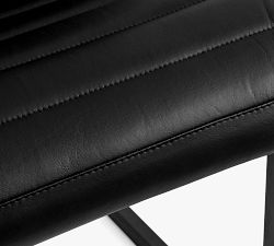 Sabina Armless Leather Desk Chair