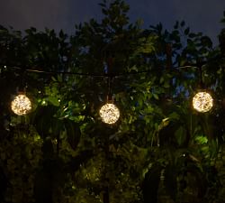 Warm White LED Globe Fairy String Lights - 30'