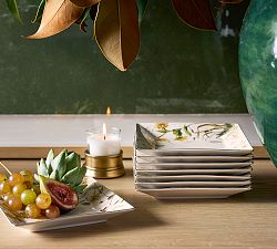 Bedford Harvest Stoneware Appetizer Plates - Set of 4