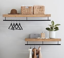 Brighton Closet Shelf With Rail (36"-48")