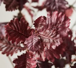 Faux Burgundy Oak Tree
