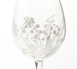 Monique Lhuillier Lily of the Valley Wine Glasses - Set of 4