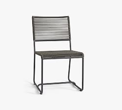 Noe Metal &amp; Rope Outdoor Dining Chair
