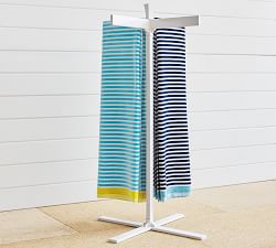 Malibu Metal Outdoor Pool Storage Towel Stand