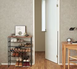 Tower 6-Tier Wood Top Shoe Rack