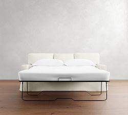 Buchanan Modern Square Arm Slipcovered Sleeper Sofa (54"&ndash;84")