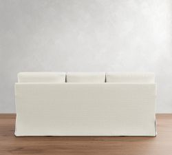 Buchanan Modern Square Arm Slipcovered Sleeper Sofa (54"&ndash;84")