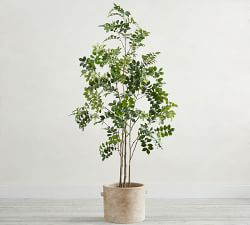 Faux Green Leaf Tree