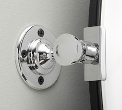 Vintage Frameless Round Pivot Mirror