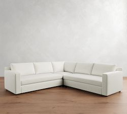 Pacifica Wide Arm 3-Piece L-Shaped Sectional (105"&ndash;109")