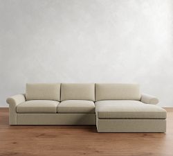Westwood Roll Arm Chaise Sectional (134"&ndash;155")
