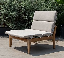 Miami Outdoor Teak Side Chair with Cushion