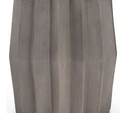 Verity Concrete Round Outdoor End Table (19")