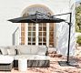 10' Round Cantilever Outdoor Patio Umbrella - Rustproof Aluminium Frame with Base