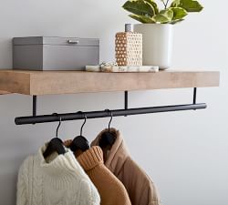 Brighton Closet Shelf With Rail (36"-48")