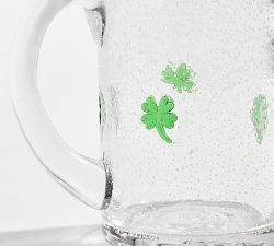 Four Leaf Clover Icon Beer Glasses - Set of 2