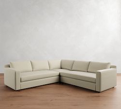 Pacifica Wide Arm 3-Piece L-Shaped Sectional (105"&ndash;109")