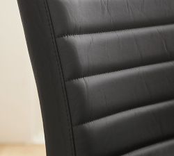 Sabina Armless Leather Desk Chair