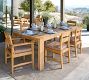 Malibu Teak Rectangular Grand Outdoor Dining Table (98")
