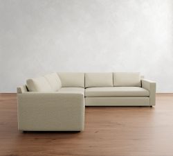 Pacifica Wide Arm 3-Piece L-Shaped Sectional (105"&ndash;109")