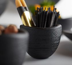 Alton Handcarved Wood Dip Bowls