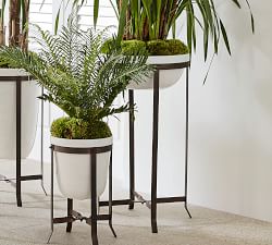 Amir Outdoor Planters With Stand Tall Bowl