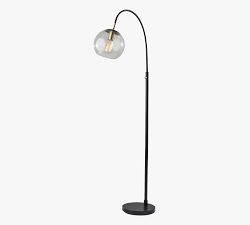 Ellison Textured Glass Globe Floor Lamp (62")