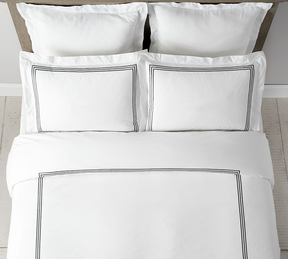 Grand Organic Percale Duvet Cover- full/queen