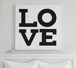 Recycled Wood "Love" Wall Art Sign