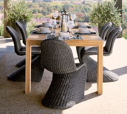 Malibu Teak Rectangular Grand Outdoor Dining Table (98")