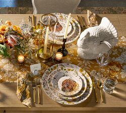 Gold Leaf Napkin Rings - Set of 4