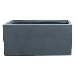 Lambert Lightweight Concrete Trough Planters, Set of 2